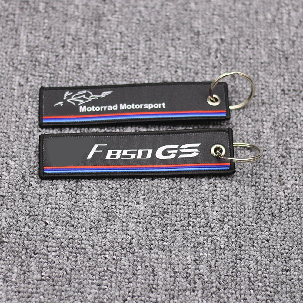 

New Arrival Embroidery Key Holder Chain Collection Keychain for BMW F850 GS F850GS F 850GS F 850 GS Motorcycle Badge Keyring