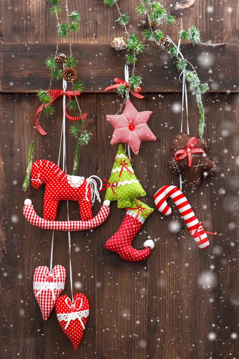 Christmas Day Photography Backdrop,Newborn Baby Photoshoot Background,Custom Photo Backdrops for studio photography D-3527