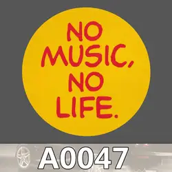 Doinbby A0047 нет музыки нет жизни логотип наклейка для автомобилей ноутбука Чемодан граффити скейтборд Тетрадь Стикеры s