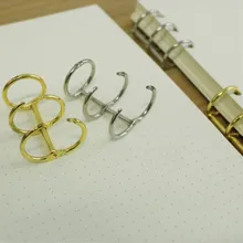 Лист спиральная записная книжка из нержавеющей стали зажим 3 отверстия для колец папка школьные принадлежности 1 пара переплет DIY Наполняющая бумага Блокнот свободный