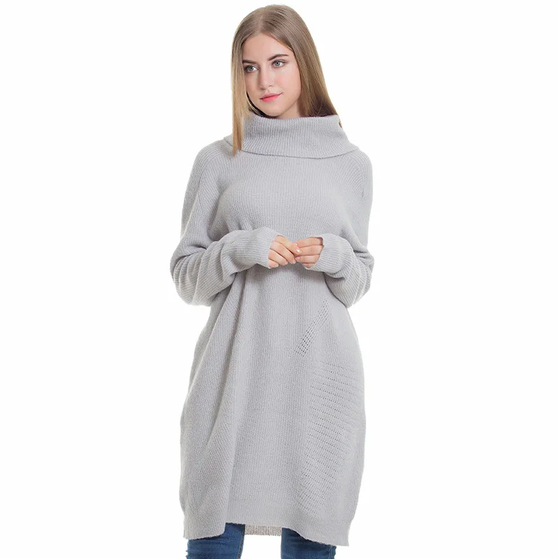 New Style Women Sweaters Loose Turtleneck Knitted Pullover Big Size Long Sleeve Female Jumper | Женская одежда