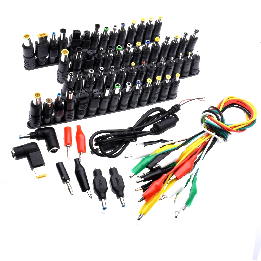Conector do Adaptador de Alimentação Conectores de Energia do Laptop 74 Pcs Universal Laptop dc Plug ac dc Cabeça Conversão Carregador Jack Adapte