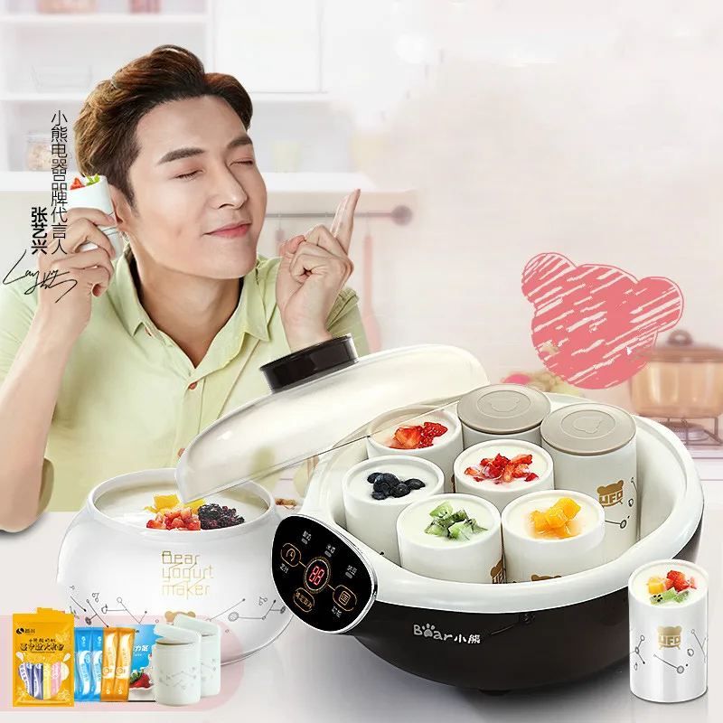 electric automatic multi yogurt maker machine 8 ceramic cups rice wine