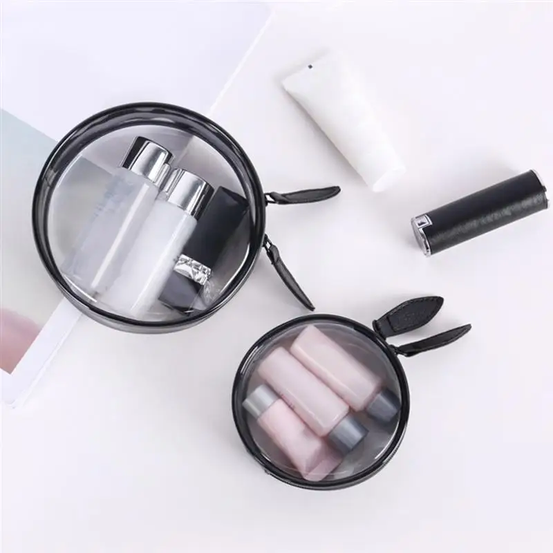 

Waterproof PVC Cosmetic Bags Fashion Wild Women Transparent Clear Zipper Makeup Bags Organizer Make Up Tote Handbags Case