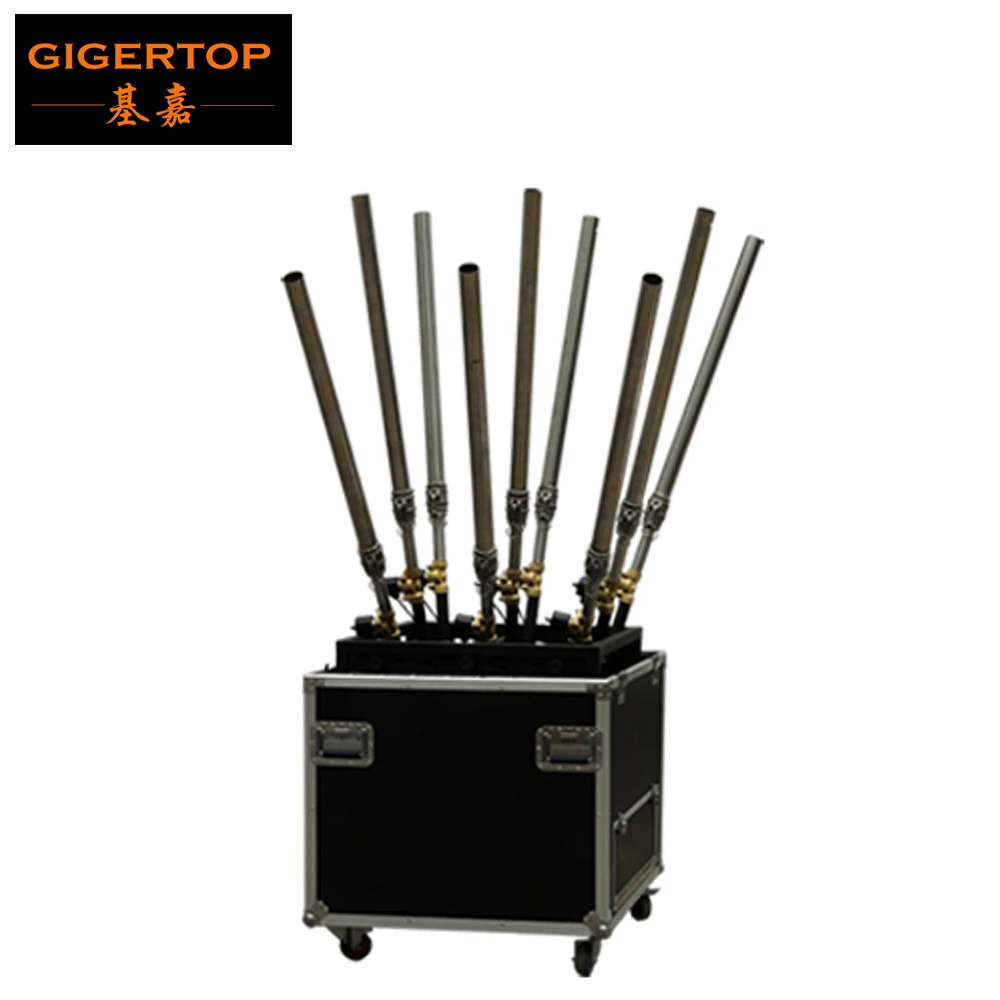 Gigertop TP-T192 Flight Case Pack 300W Nine Tubes Confetti Cannon DMX512 Control High Jet Distance Co2 Confetti Paper Device Gigertop TP-T192 Flight Case Pack 300W Nine Tubes Confetti Cannon DMX512 Control High Jet Distance Co2 Confetti Paper Device