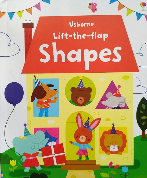 

Usborne lift the flap shapes English Educational Picture Books Baby Childhood kids learning reading book gift