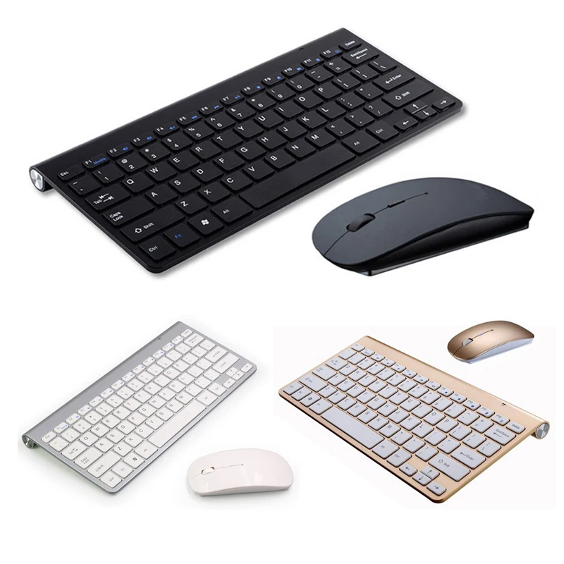 

2.4G Portable Mini Wireless Keyboard For Laptop Desktop Smart TV Computer Notebook PC Mac Ergonomic Mouse Keyboard Combo Set