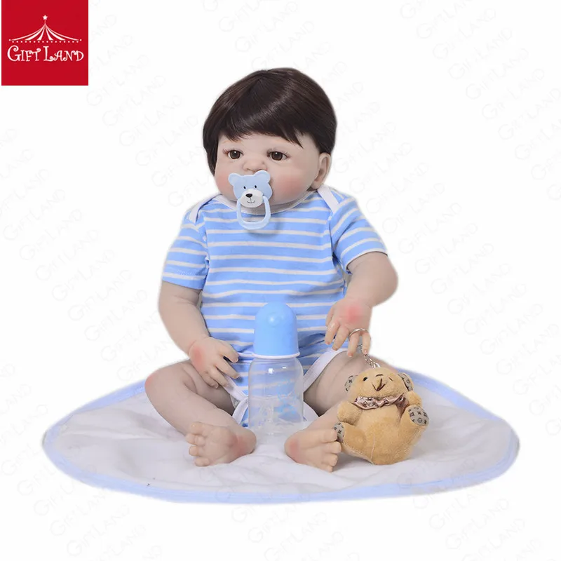 Новинка 2019 года Reborn Baby Doll Bebe Полный Силиконовые ручной работы Bonecas кровать время
