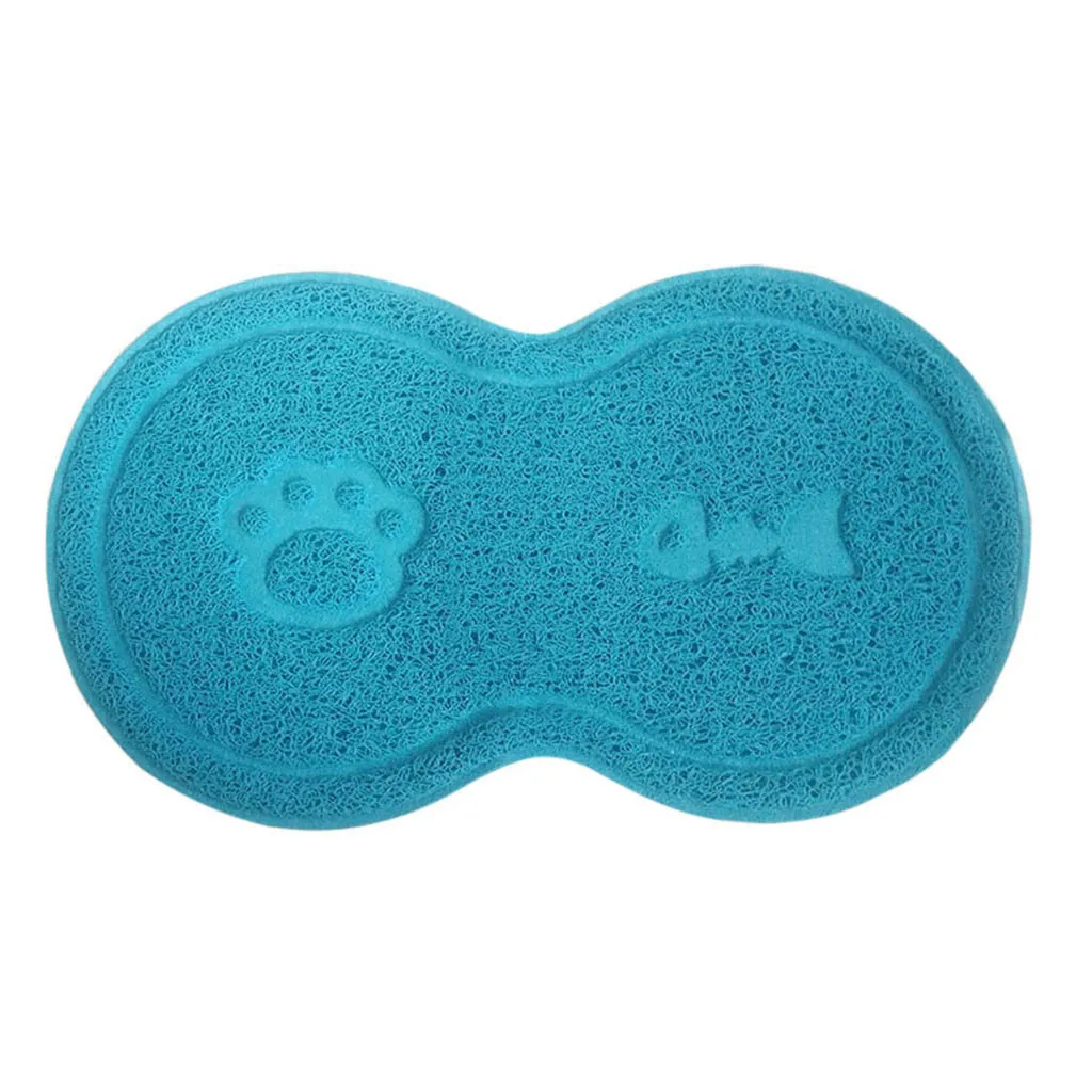 Pet House Cat Bed Mat Nest non-slip Place Mat for Dog and Cat Bowls 45x 25 cm- New Cat Litter Mat Cama Gato Dog Bed Mascotas - Цвет: Blue