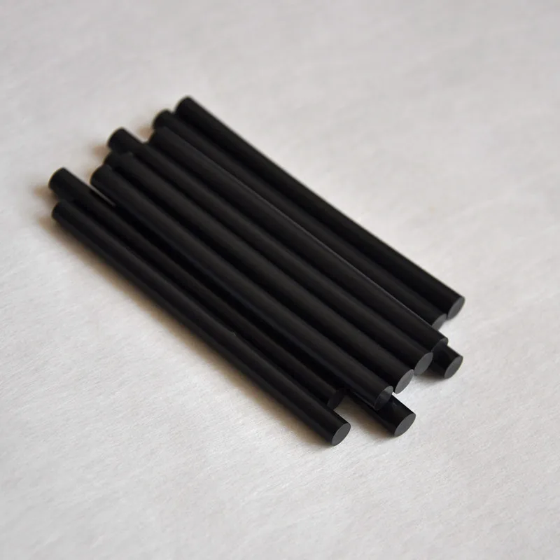 12 шт./лот 7 мм* 10 см черный палочки термоклея для термоклеевой пистолет общего назначения кератиновые клеевые палочки для наращивания волос