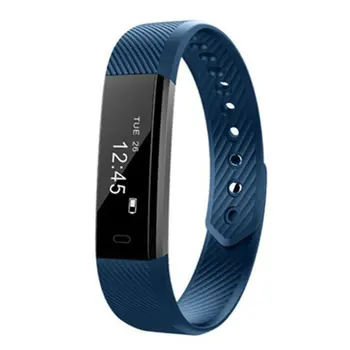 

Lover's ID115 Bluetooth Smart Bracelet Fitness Tracker Passometer Sleep Monitor Track Smartband Watch Alarm Clock