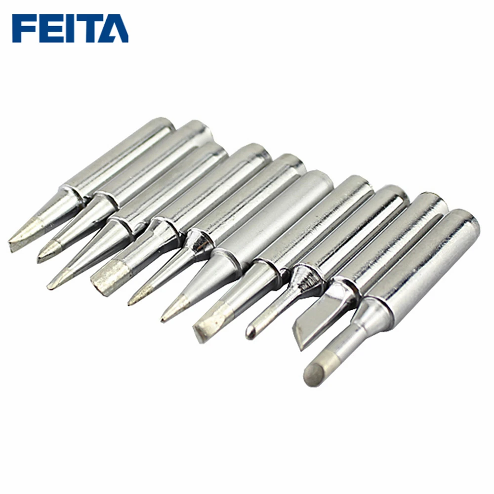 FEITA 10 pcs/set 900M T Solder Tip Soldering Bits Welding Iron Heads