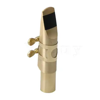 

Yibuy Tenor Sax Saxophone Mouthpiece 6# Musical Instrument Accessories with Ligature