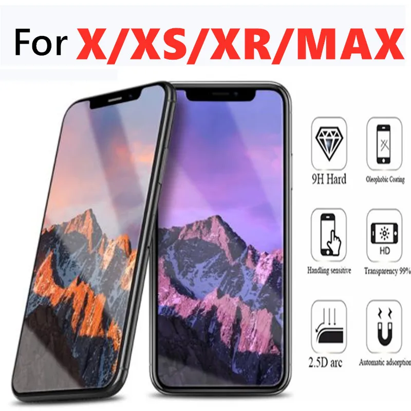 

on for iphone x protective glass i phone x for apple glass xs xr max tremp glas tempered screen protect protecting tempering 9 h