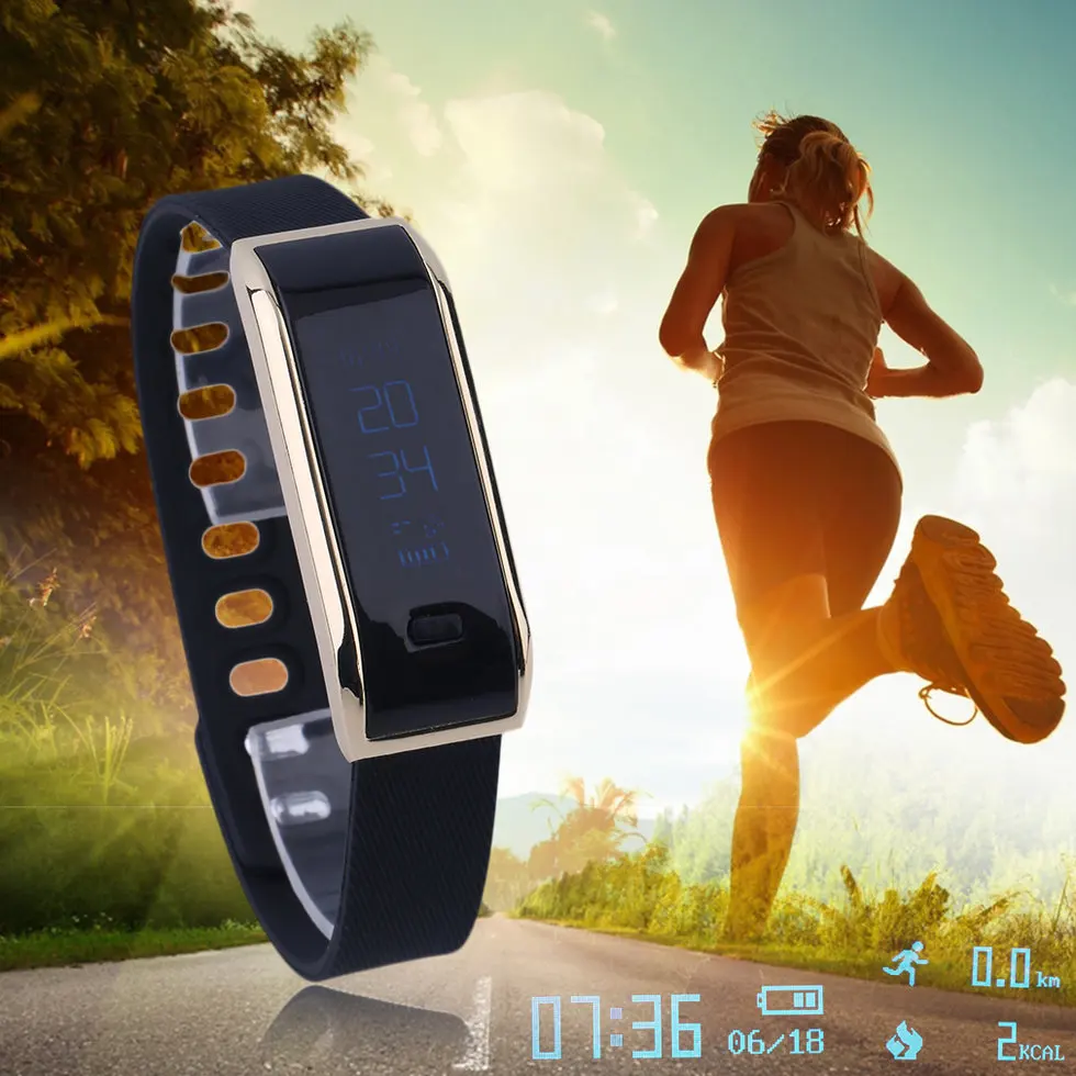 

Bluetooth Bracelet Sleep Fitness Activity Tracker Call Reminder Smart Band