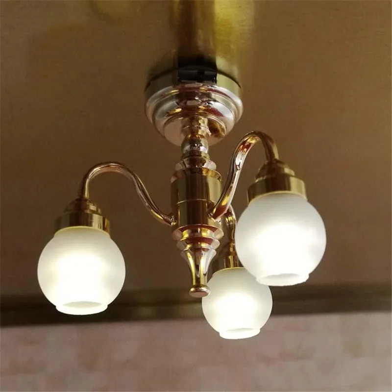 112 Dollhouse Furniture toy Miniature Led light lamp simulation mini