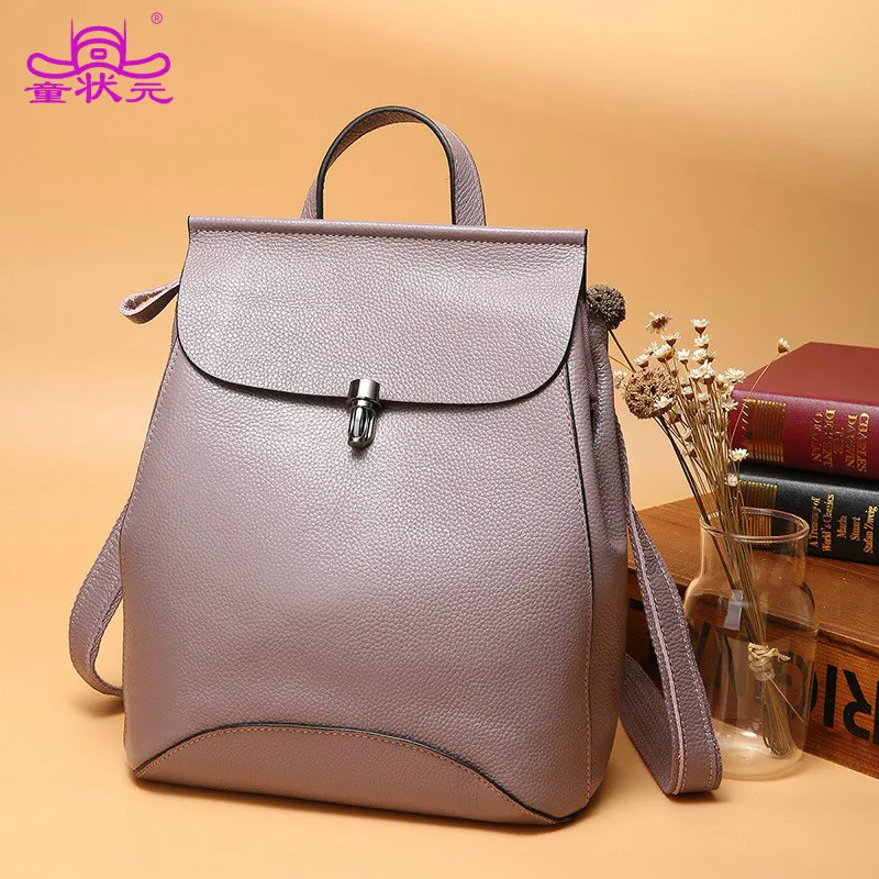 

TZY Fashion Real Leather Backpack for Ladies Women Backpack Shoulder Bag Travel Bags