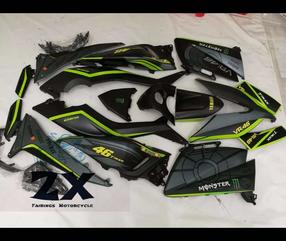 

Complete Fairings For Yamaha TMAX 530 15 16 T-Max ABS Plastic Kit Injection Motorcycle Fairing Flat 46 Kit 2015 2016 UV TMAX530
