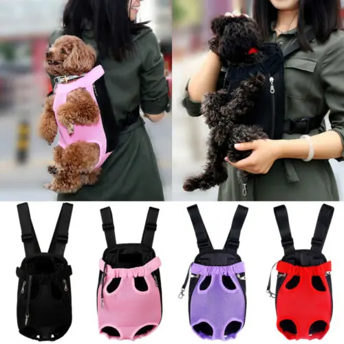 

Pet Puppy Dog Cat Carrier Backpack Front Net Mesh Bag Travel Tote Sling Carrier