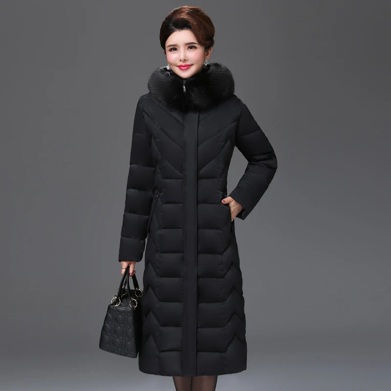 Высокое качество зимняя женская куртка X-long теплый плотный женский пуховик плюс большой размер 5XL 6XL парка с подкладкой