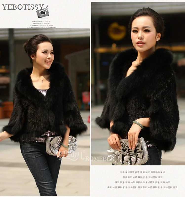 genuine mink fur capes fox fur collar (8)