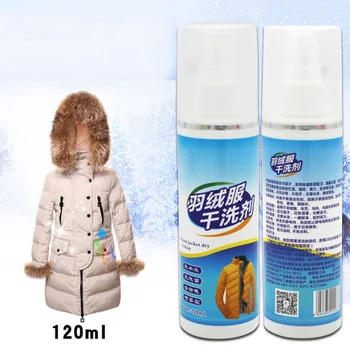 

120ml Down Foam Dry Cleaning Agent Dry Cleaning Spray Clothing Protection Wash-Free Liquid Cleaner Refurbishing Cleaner