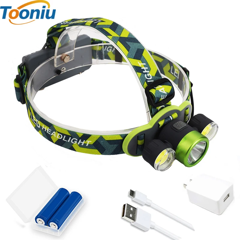 CREE High Bright led headlamp 4000 Lumen XML T6 2 COB led head light