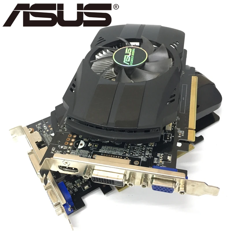 Оригинальная Видеокарта ASUS 2 шт. GTX 750 Ti графические карты для nVIDIA Geforce 750Ti Гб 128 бит