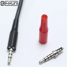 2 шт 2,5 мм стерео гарнитура штекер 4 полюса 2,5 мм аудио разъем Jack адаптер Разъем для телефона черный красный