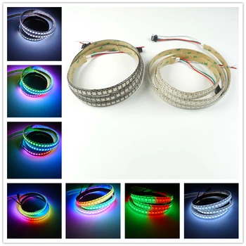 

10PCS/lot DC5V 1M 144leds WS2812B Dream Color LED Strip Light 5050SMD IP65 Waterproof in Silicon Coating
