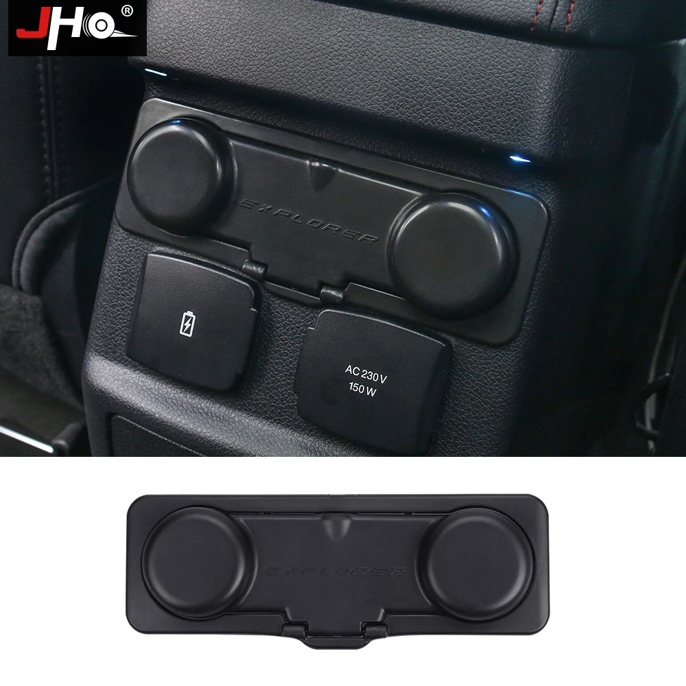 Us 16 8 20 Off Jho Abs Rear Armrest Box Protective Cover Cap For Ford Explorer 2016 2018 2017 Sport Limited Car Styling Accessories In Interior Door