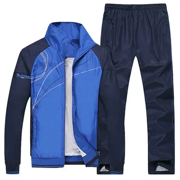 

New Men's Set Spring Autumn Man Sportswear Sporting Suit Casual Sweatsuit Male's Walking Clothing Tracksuit Set Size L-5XL