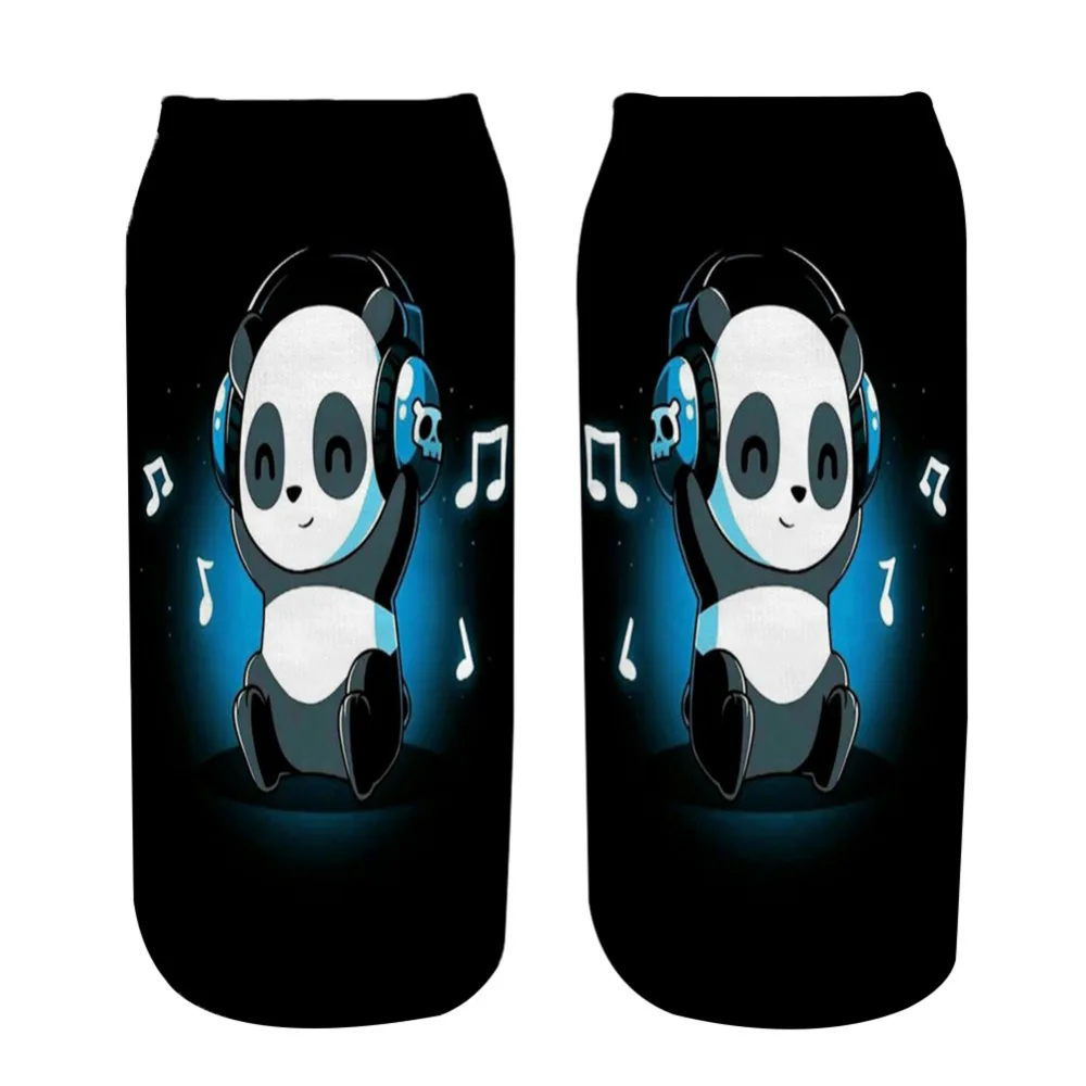 1 пара милые танцевальные женские носки с принтом панды забавные носки с 3D принтом модные носки из полиэстера 19*8 см