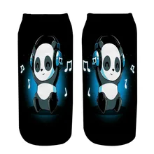 1 пара милые танцевальные женские носки с принтом панды забавные носки с 3D принтом модные носки из полиэстера 19*8 см