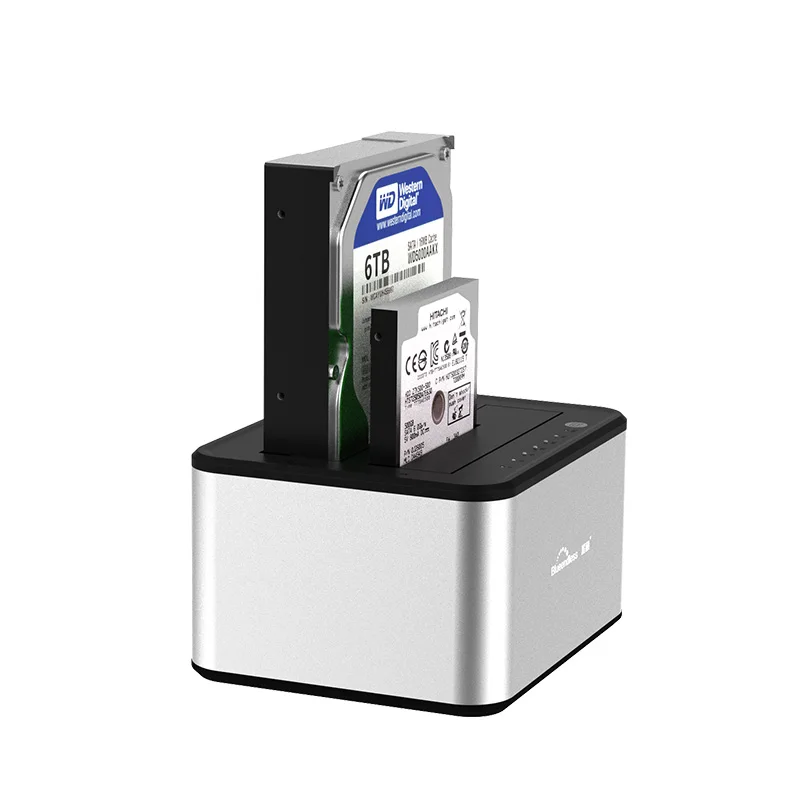 HDD Docking Station Disk Duplication 2 Bay Copy One Disk To Another USB 3 0 Type 4