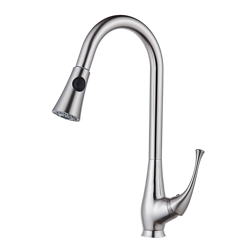 

Kitchen Faucets Single Handle Antique Pull Out Kitchen Faucet Single Hole Handle Swivel 360 Degree Sink Mixer Tap Mixer Tap