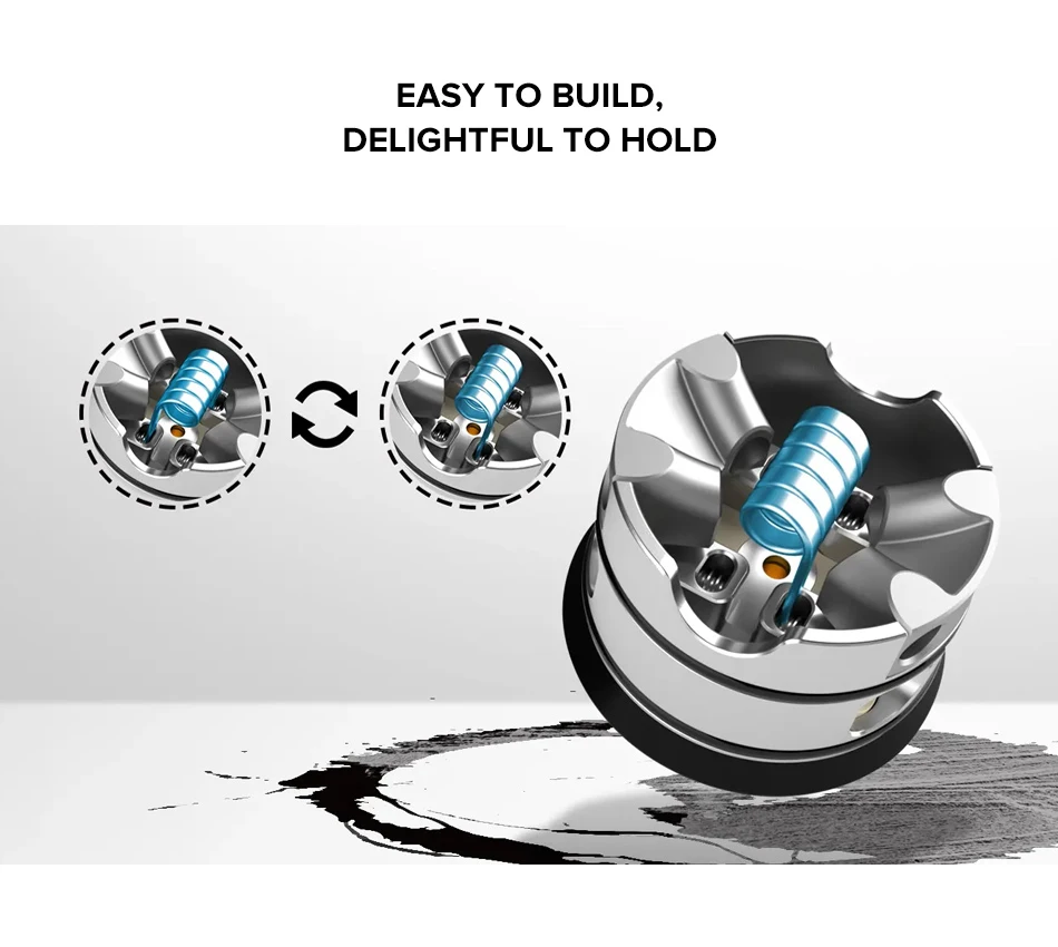 2 шт Wotofo Elder Dragon RDA атомайзер 24 мм испаритель 510 нить капающий распылитель для