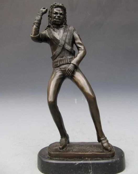 

USPS to USA S3397 King Of Pop Micheal Jackson Performance Bronze Statue (B0413)
