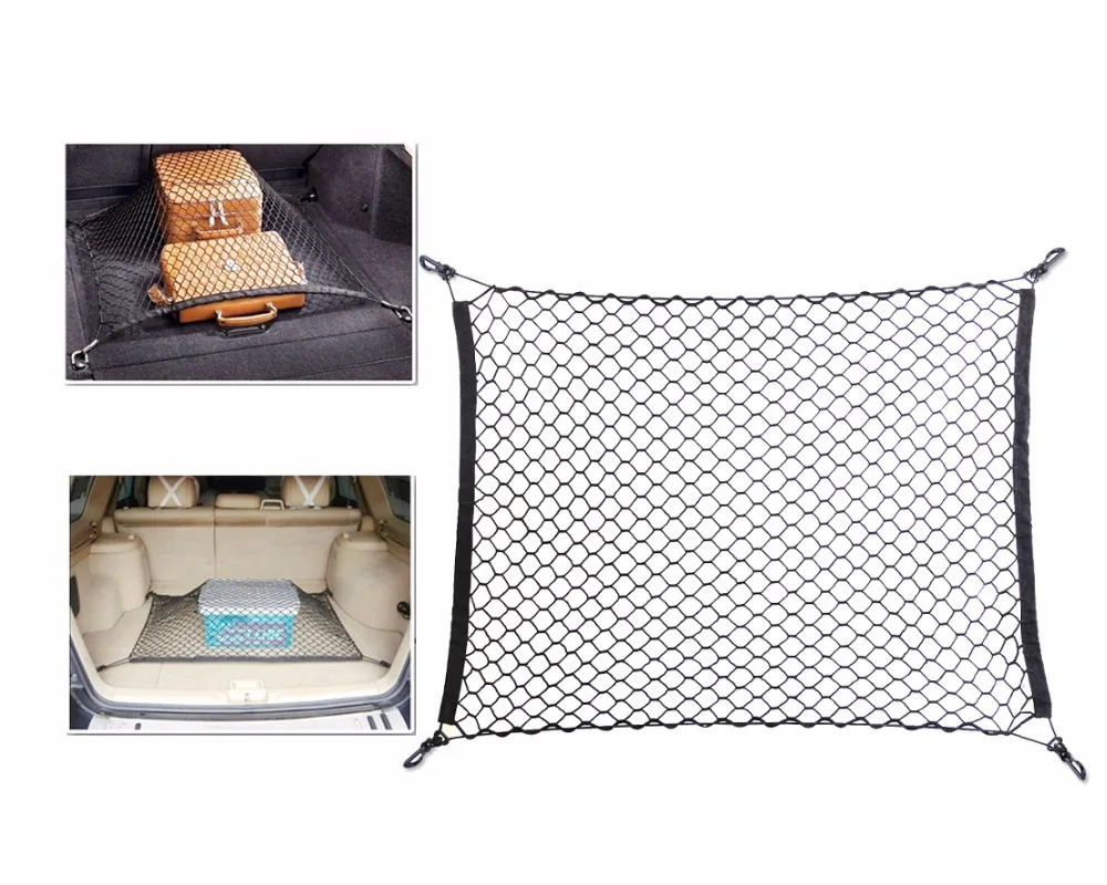 DWCX Elastic Dual purpose Nylon Netting Car Rear Cargo Trunk Storage