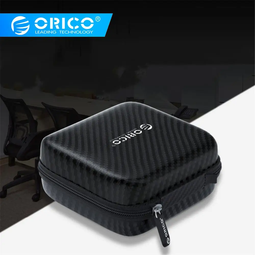 ORICO маленькие цифровые аксессуары портативная Водонепроницаемая влагостойкая Ударопрочная и устойчивая к раздавливанию сумка для хранения наушников зарядное устройство