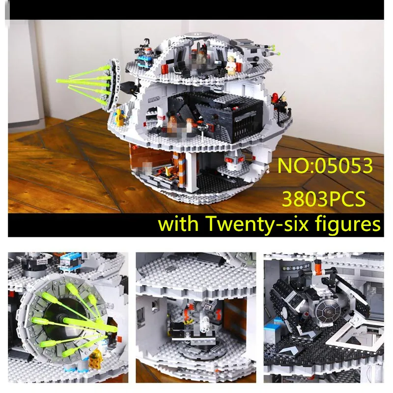 

Stars Series War 3803pcs Death Star Model Building Kits Blocks Bricks Compatible 10188 Children Toys Gift 05035