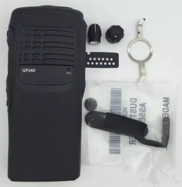 black the front housing case shell for motorola GP340 walkie talkie for replacement