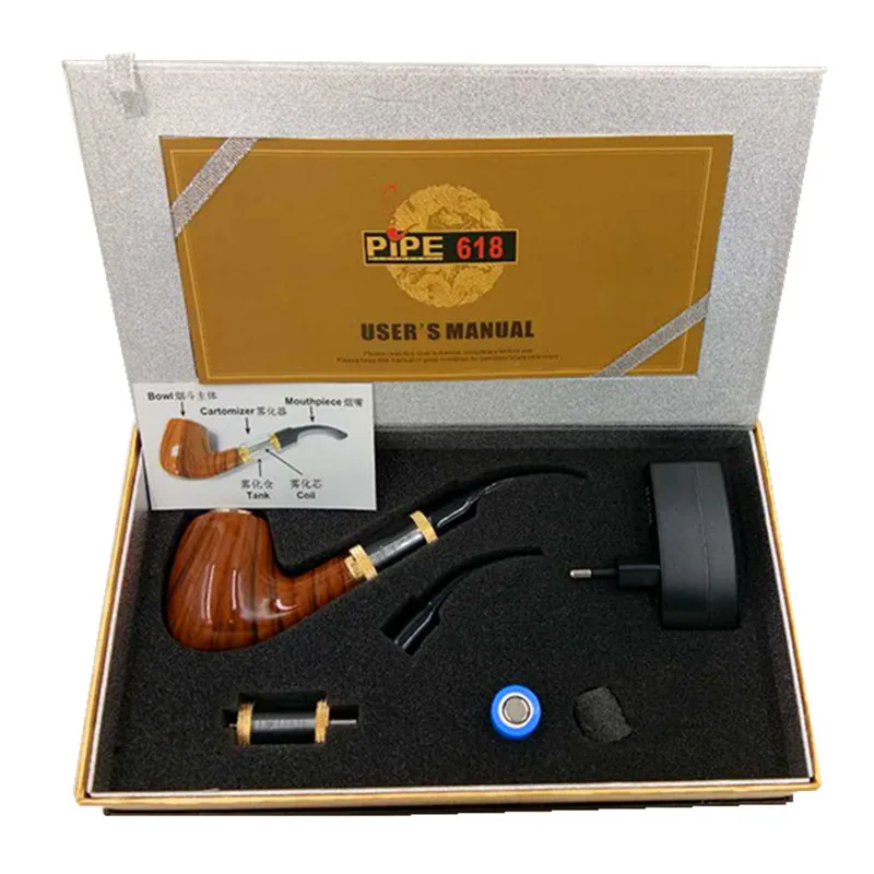 ==> [Free Shipping] Buy Best Electronic Cigarette ePipe 618 Kit E pipe 618 Vapor smok wood 2.5ml Atomizer With 18350 Battery vs e pipe K1000 Guardian Online with LOWEST Price
