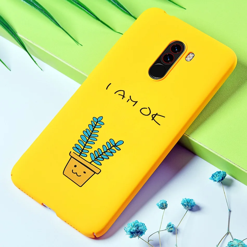 TOMKAS Funny Banana Bad Boy Case Pocophone F1 Case Hard Back Cover Cute Floral Animal Coque Phone Cases for Xiaomi Pocophone F1  (6)