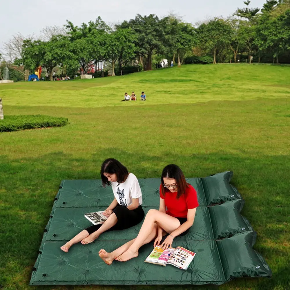 Inflatable Cushion Outdoor Activities Camping Mat 1 Person Splicing