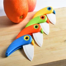 Mini cuchillo cortador de fruta, cortador de verduras, cocina, hoja de cerámica, bolsillo para pelar y pelar