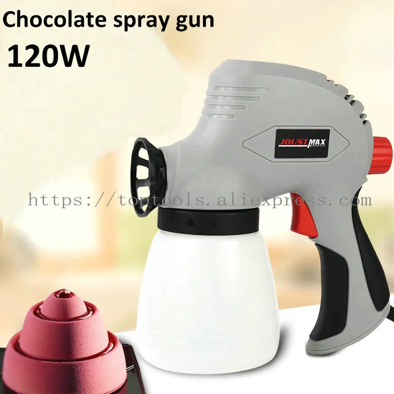 

120W Chocolate liquid electric spray gun frosted turn sugar ice cream mousse cake decoration sandblasting machine baking tools