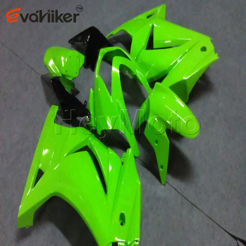 Custom ABS fairing for ZX250R 08-12 EX250 2008 2009 2010 2012 motorcycle plastic kit order+green Injection mold Custom ABS fairing for ZX250R 08-12 EX250 2008 2009 2010 2012 motorcycle plastic kit order+green Injection mold