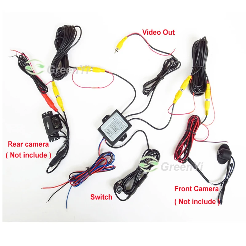 1X Car Front Rear Parking View Camera Video Switch 2 Channel Control Box US