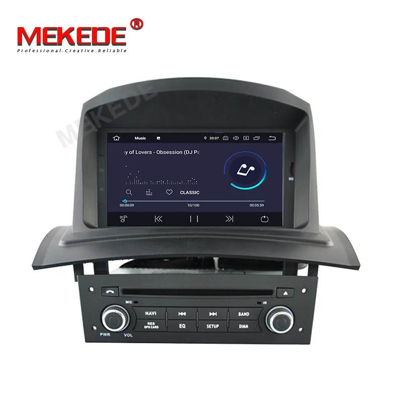 Sale MEKEDE Android 9.0 Car Multimedia Player For RENAULT Megane Fluence 2002-2008 WIFI GPS Navigation 1 Din Car Radio Stereo DVD SD 3